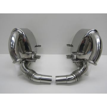 Kit silencieux d'échappement, "Super Sound", inox poli pour Porsche 996 C2/C4
