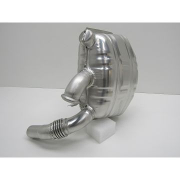 Silencieux d'échappement, OE-look, droite, inox, avec approbation TÜV / EEC pour Porsche 996 