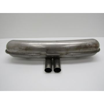 Silencieux d'échappement style "GT3" avec double sortie centrale Ø 63 mm, inox pour Porsche 914/6 911 '63-'73