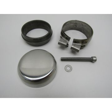 Couvercle de fermeture pour sortie d'échappement 92.560SD, inox pour Porsche 964 