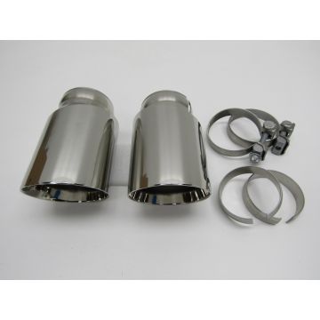 Kit 2x Sortie d'échappement, inox pour Porsche 997 GT2 / Sport Classic