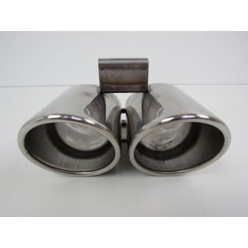 Sortie d'échappement "Dual look", inox pour Porsche 986 Boxster