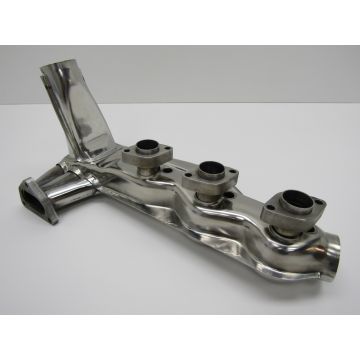 Echangeur de chaleur, Inox, gauche=droite pour Porsche 911 Turbo '75-'83