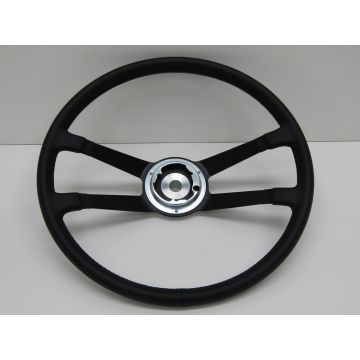 Volant Ø 420 mm (16,5 "), sans bouton klaxon, Cuir noir pour Porsche 911 '63-'68 912