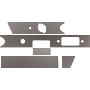 Kit de garniture pour tableau de bord avec cendrier, 104x40 mm, poli, conduite à gauche pour Porsche 911 '65-'66 912