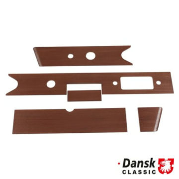 Kit de revêtement de tableau de bord, véritable bois de mahogany à 3 couches pour Porsche 911 '63-'65 Kit de revêtement de tableau de bord, véritable bois de mahogany à 3 couches pour Porsche 911 '63-'65