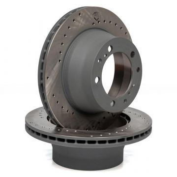 2x Disque de frein SEBRO essieu arrière gauche+droite pour Porsche 964 944S2/TURBO 968