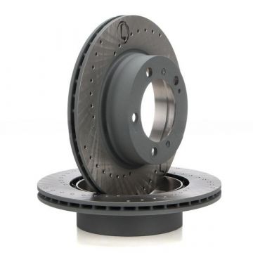 2x Disque de frein SEBRO essieu arrière gauche+droite pour Porsche 986 Boxster