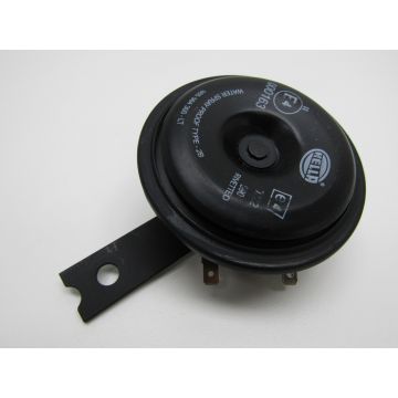 Claxon 12 V, 350 Hz, noir, avec E-marque