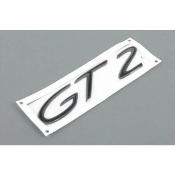 Emblème "GT 2" noir pour Porsche 996 997
