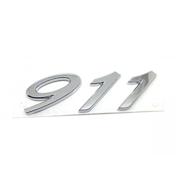 Emblème "911" chrome pour Porsche 911 '65-'89 964 993 996 997