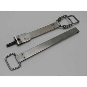 Kit de fixation batterie (2 pcs), inox pour Porsche 911 '69-'73 912