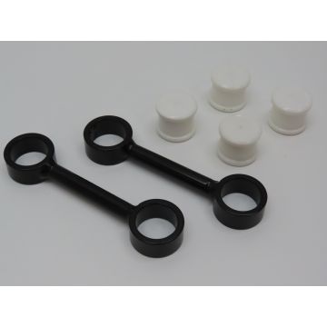 Jeu 2x barres d'accouplement avec caoutchoucs pour stabilisateur, essieu arrière pour Porsche 914