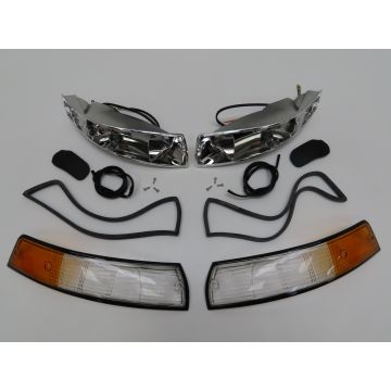 Jeu complet de clignotants pour Porsche 911 '69-'73 (IT / noir)
