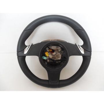 Porsche 991 2012-2016 Volant PDK Sport-Chrono cuir lisse noir