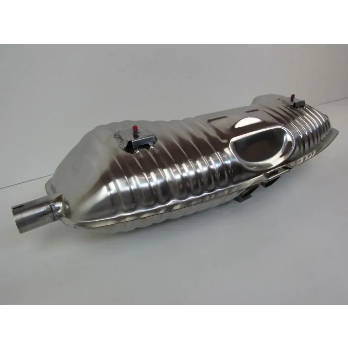 Silencieux d'échappement, Sport, OE-look, sans sorties, inox, avec approbation TÜV/EEC pour Porsche Boxster 986