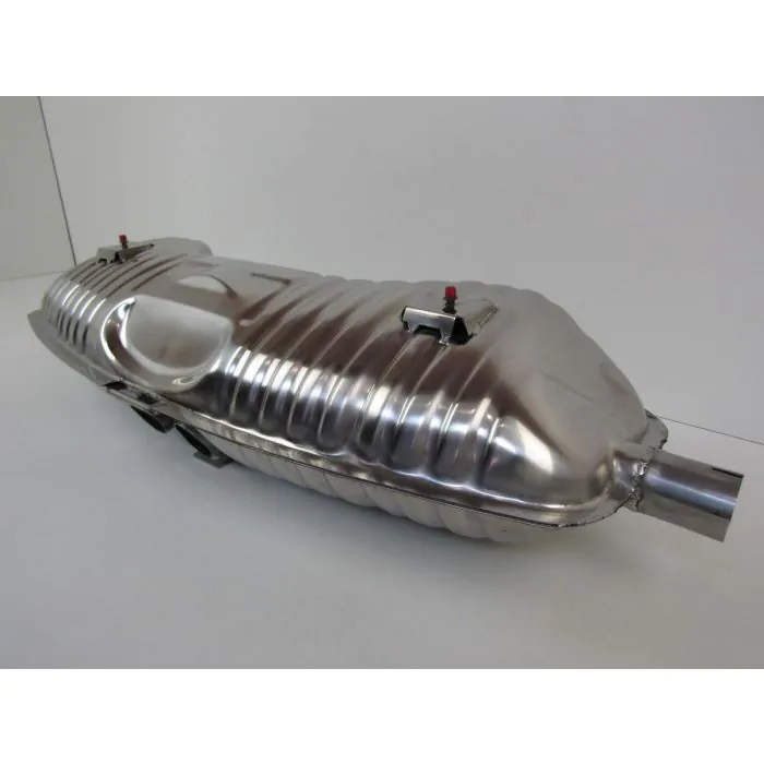 Silencieux d'échappement, Sport, OE-look, sans sorties, inox, avec approbation TÜV/EEC pour Porsche Boxster 986