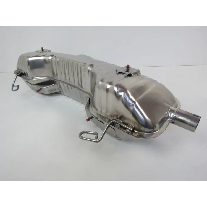 Silencieux d'échappement, Sport, OE-look, sans sorties, inox, avec approbation TÜV/EEC pour Porsche Boxster 986