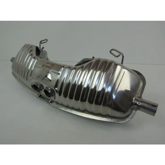 Silencieux d'échappement, Sport, OE-look, sans sorties, inox, avec approbation TÜV/EEC pour Porsche Boxster 986
