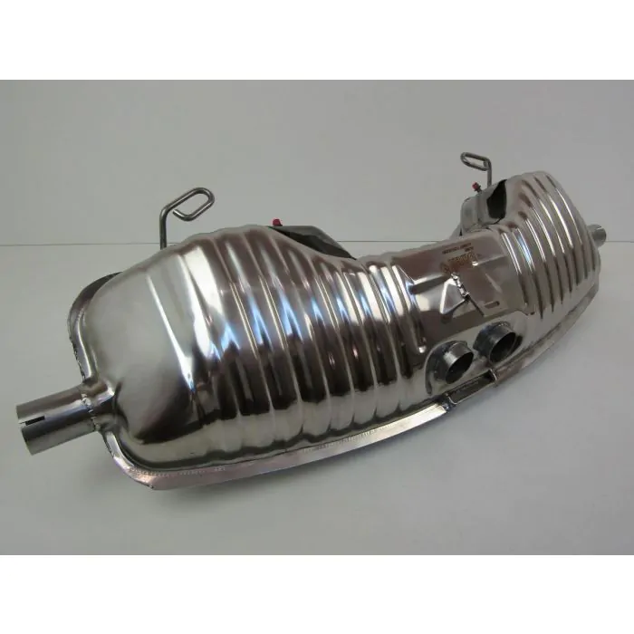 Silencieux d'échappement, Sport, OE-look, sans sorties, inox, avec approbation TÜV/EEC pour Porsche Boxster 986