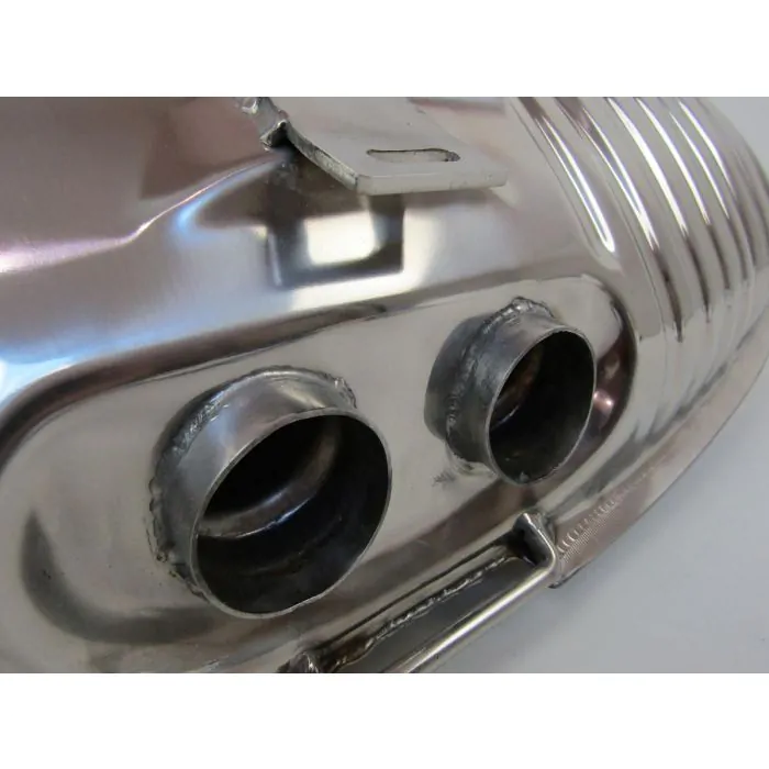 Silencieux d'échappement, Sport, OE-look, sans sorties, inox, avec approbation TÜV/EEC pour Porsche Boxster 986