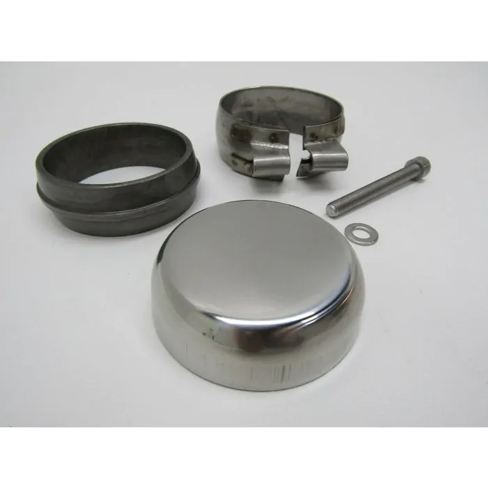 Couvercle de fermeture pour sortie d'échappement 92.560SD, inox pour Porsche 964 