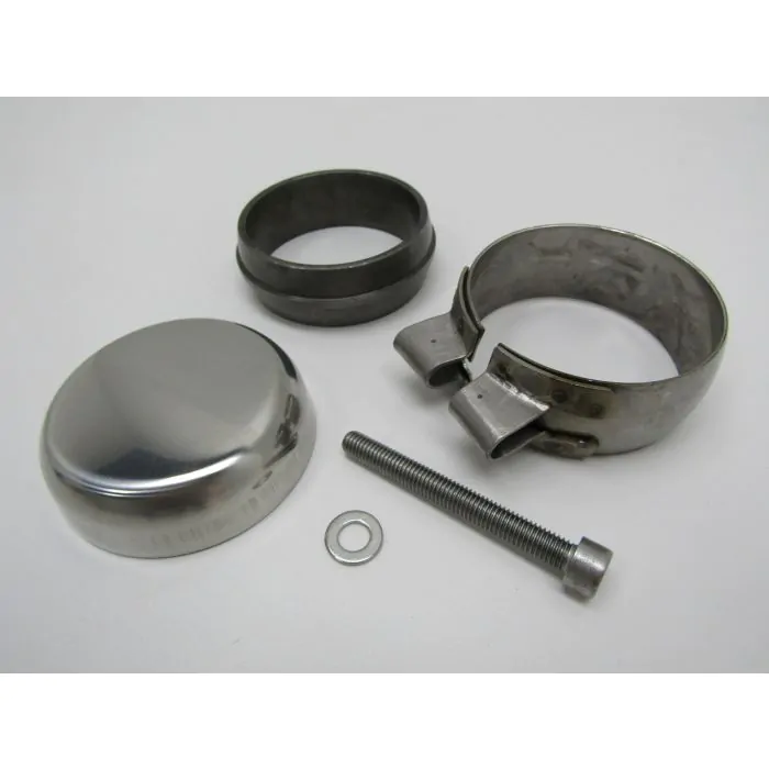 Couvercle de fermeture pour sortie d'échappement 92.560SD, inox pour Porsche 964 