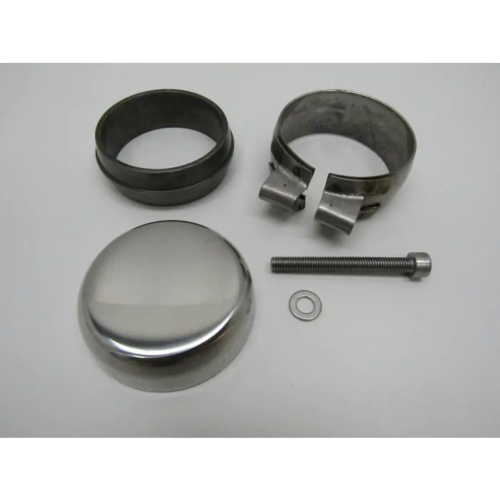 Couvercle de fermeture pour sortie d'échappement 92.560SD, inox pour Porsche 964 