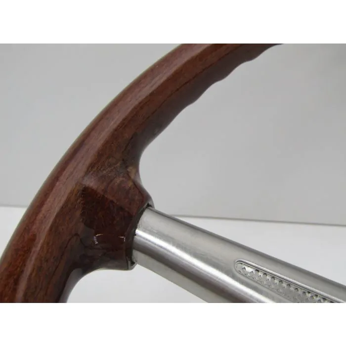 Volant Ø 420 mm (16,5 "), sans bouton klaxon, imitation bois pour Porsche 356B/C