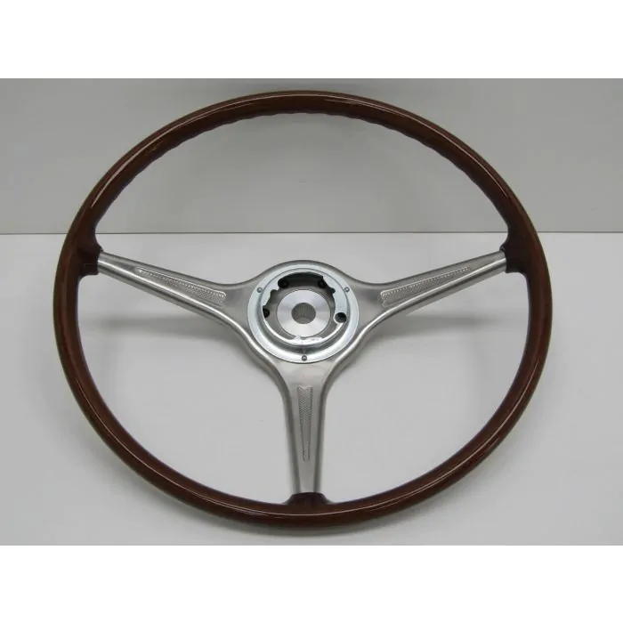 Volant Ø 420 mm (16,5 "), sans bouton klaxon, imitation bois pour Porsche 356B/C
