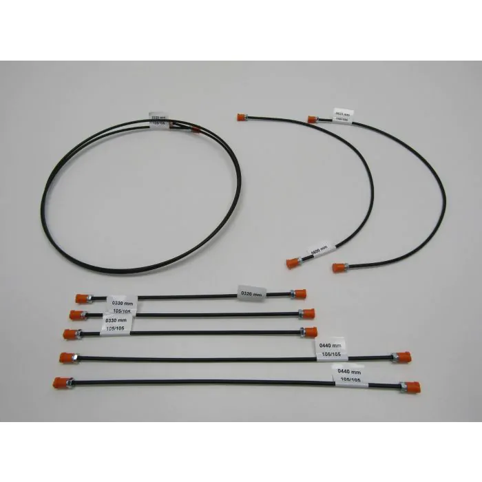 Kit de tuyaux de frein (8 p) pour système à 1 circuit pour Porsche 356 B-T5