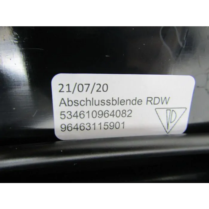 Plaque reflectorisante arrière pour Porsche 964