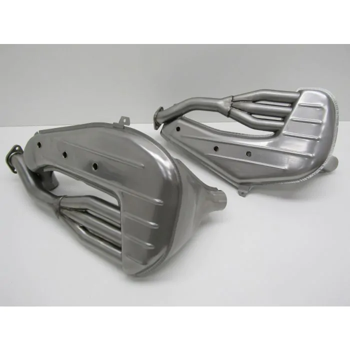 Jeu d'échangeurs de chaleur SSI, tuyaux d'admission extérieur Ø41mm, gauche+droite, inox pour Porsche 911 '63-'83