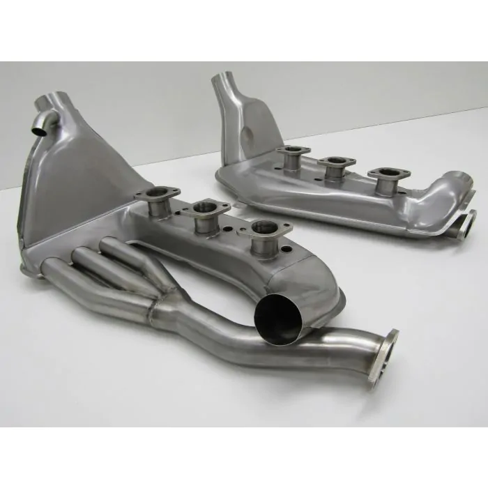 Jeu d'échangeurs de chaleur SSI, tuyaux d'admission extérieur Ø41mm, gauche+droite, inox pour Porsche 911 '63-'83