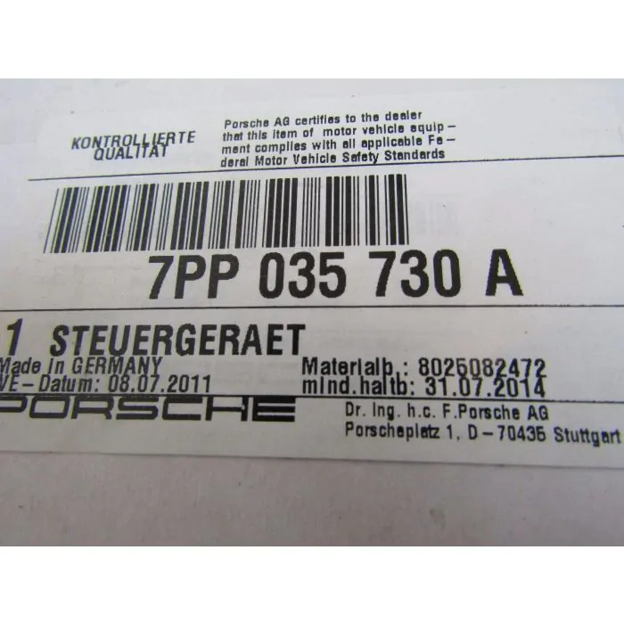 Porsche 957 997 991 981 Boxster Boîtier de commande téléphone interface